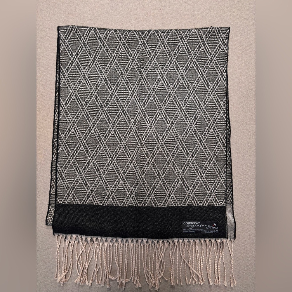 V.Fraas Cashmink Signature Patterned Scarf